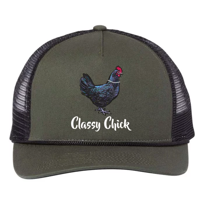 Classy Chick - Funny Cute Retro Rope Trucker Hat Cap