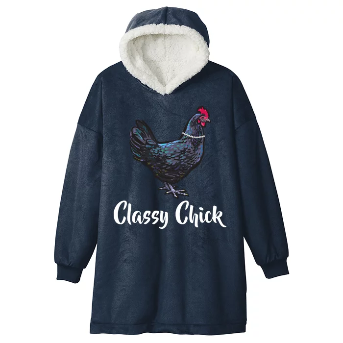 Classy Chick - Funny Cute Hooded Wearable Blanket