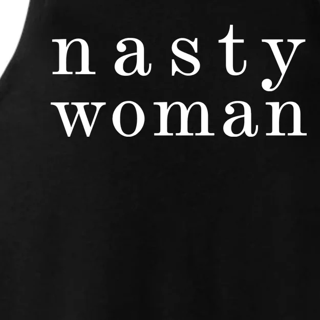 Classy Nasty Woman News Anchor Logo Ladies Tri-Blend Wicking Tank