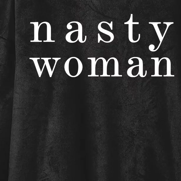 Classy Nasty Woman News Anchor Logo Hooded Wearable Blanket