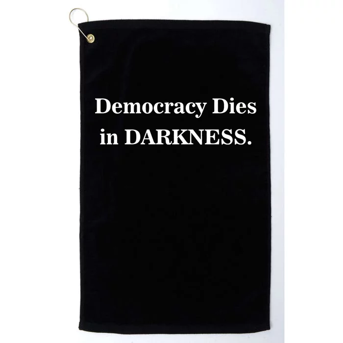 Classy News Democracy Dies in Darkness Platinum Collection Golf Towel