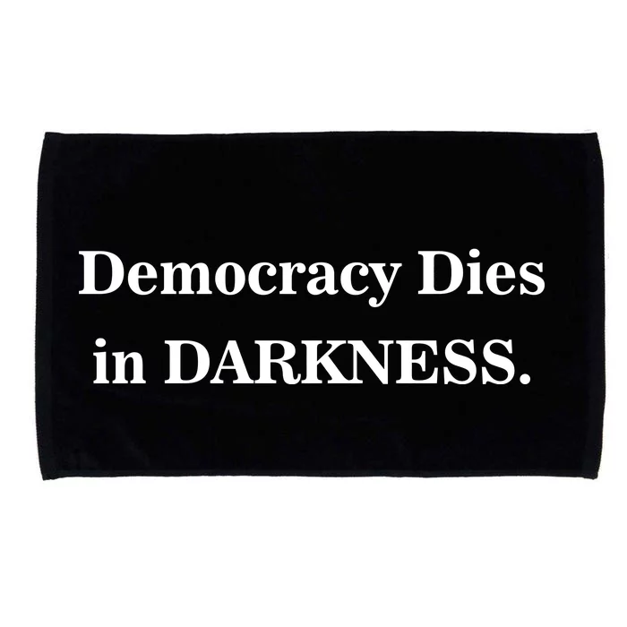 Classy News Democracy Dies in Darkness Microfiber Hand Towel