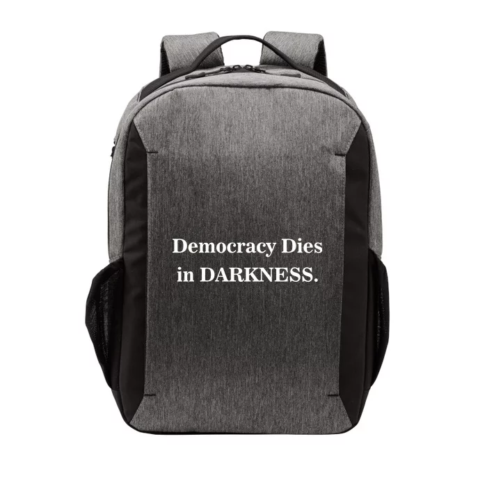 Classy News Democracy Dies in Darkness Vector Backpack