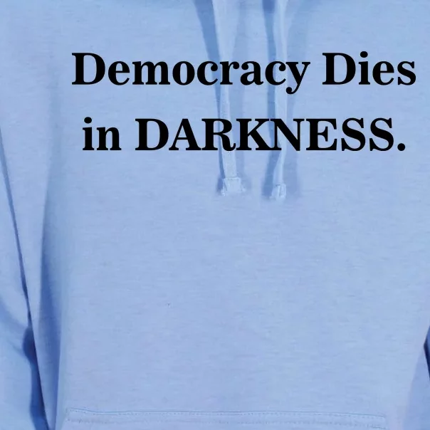 Classy News Democracy Dies in Darkness Unisex Surf Hoodie