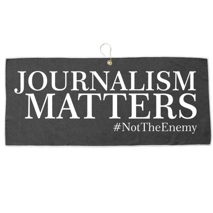 Classy News Journalism Matters #NotTheEnemy Large Microfiber Waffle Golf Towel