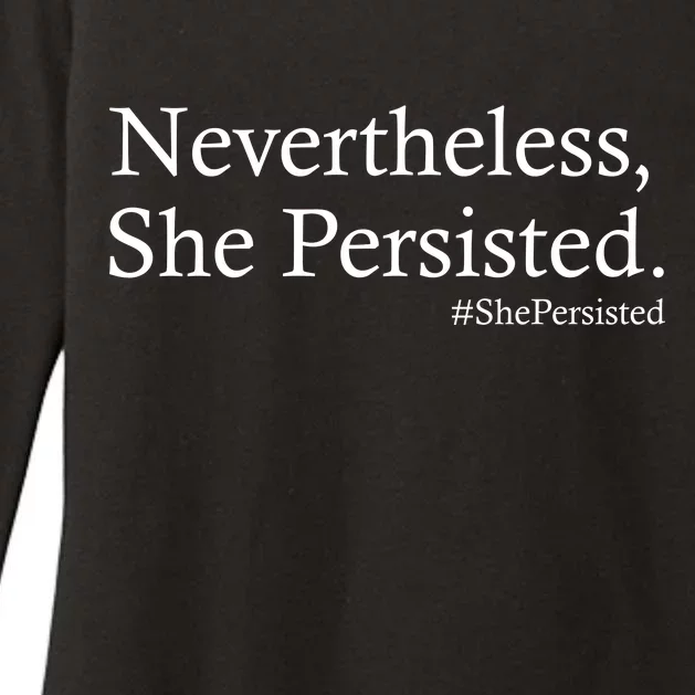 Classy News Nevertheless, She Persisted. Womens CVC Long Sleeve Shirt