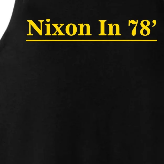 Classy News Nixon In 78' Logo Ladies Tri-Blend Wicking Tank