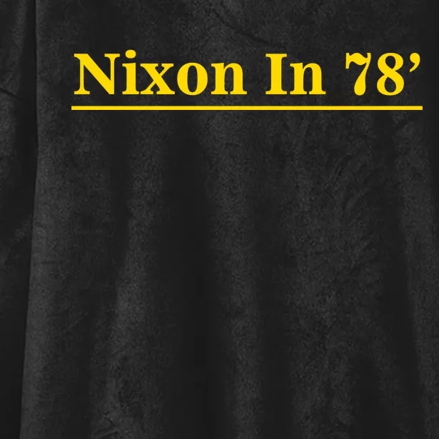 Classy News Nixon In 78' Logo Hooded Wearable Blanket