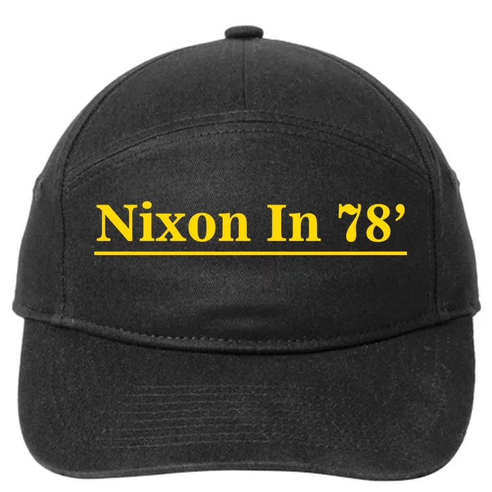 Classy News Nixon In 78' Logo 7-Panel Snapback Hat