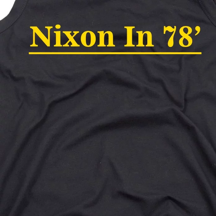 Classy News Nixon In 78' Logo Tank Top