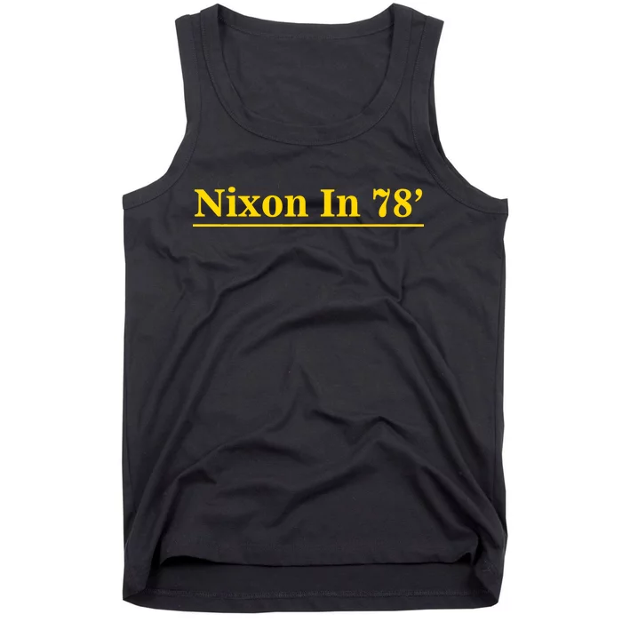 Classy News Nixon In 78' Logo Tank Top