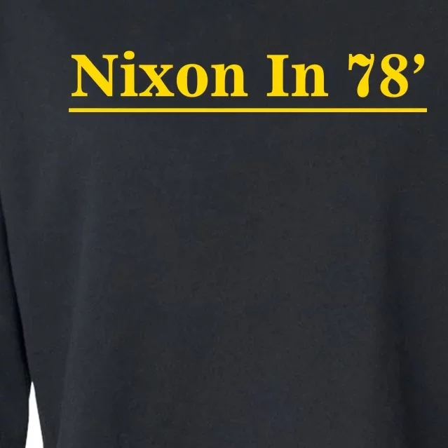 Classy News Nixon In 78' Logo Cropped Pullover Crew