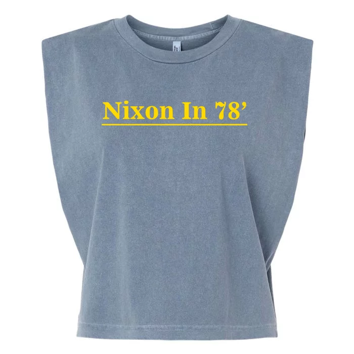 Classy News Nixon In 78' Logo Garment-Dyed Women's Muscle Tee