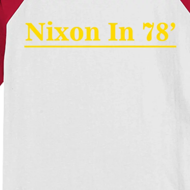 Classy News Nixon In 78' Logo Kids Colorblock Raglan Jersey