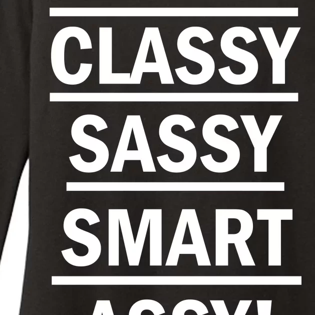 Classy Sassy Smart Assy Womens CVC Long Sleeve Shirt