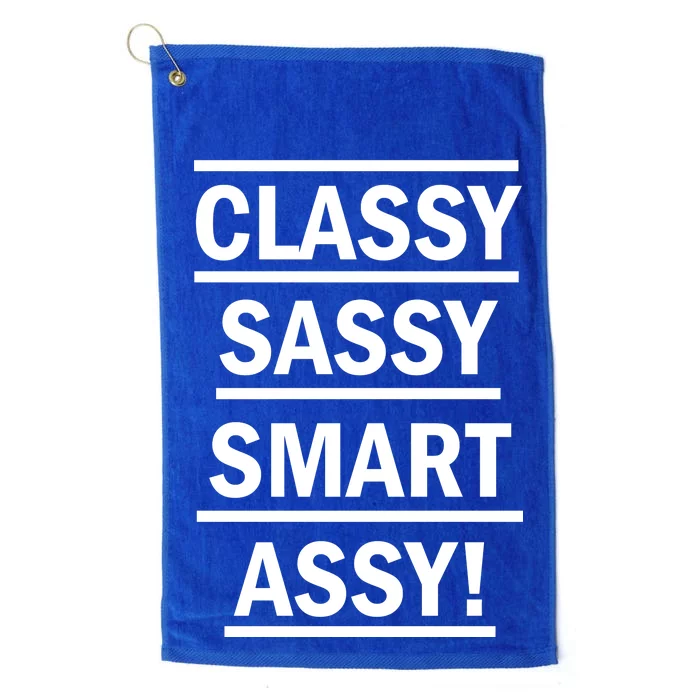 Classy Sassy Smart Assy Platinum Collection Golf Towel