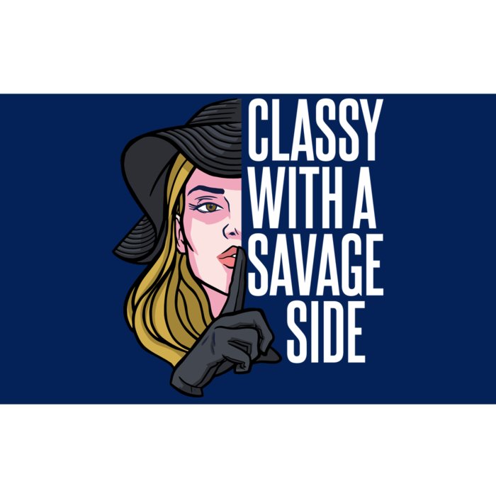 Classy With A Savage Side Bumper Sticker