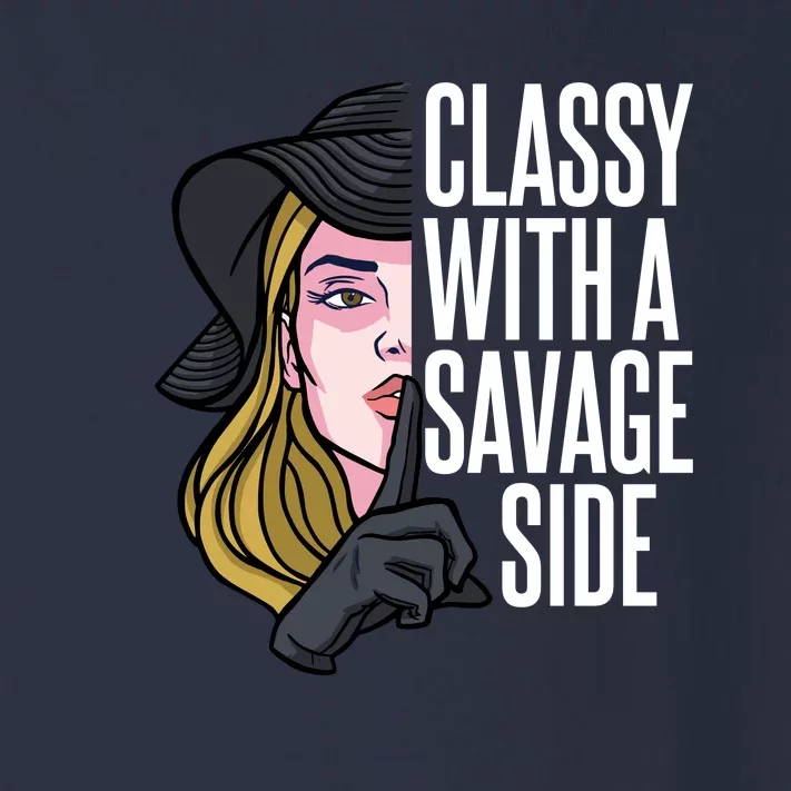 Classy With A Savage Side Toddler Long Sleeve Shirt