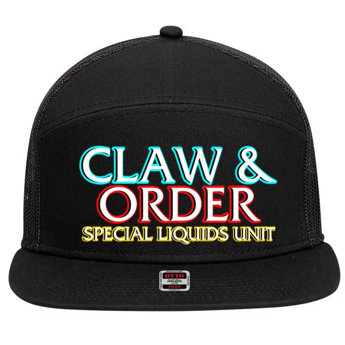 Claw & Order Special Liquids Unit 7 Panel Mesh Trucker Snapback Hat