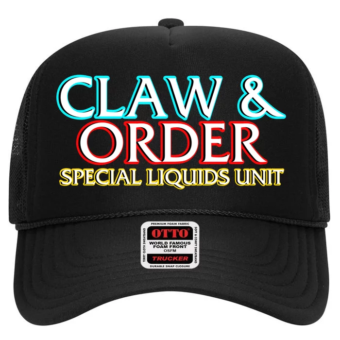 Claw & Order Special Liquids Unit High Crown Mesh Trucker Hat