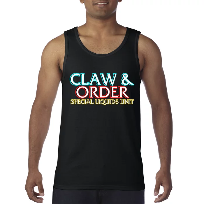 Claw & Order Special Liquids Unit Tank Top