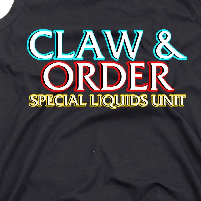 Claw & Order Special Liquids Unit Tank Top