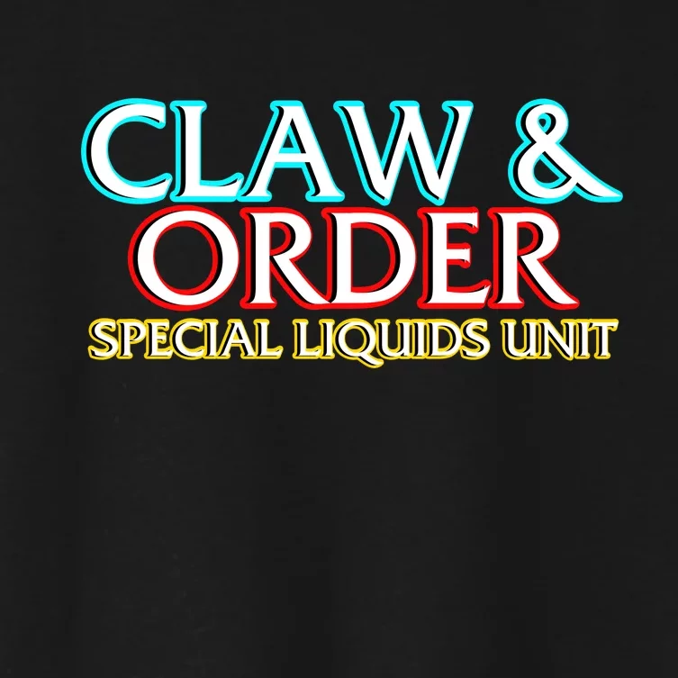 Claw & Order Special Liquids Unit Women's Crop Top Tee