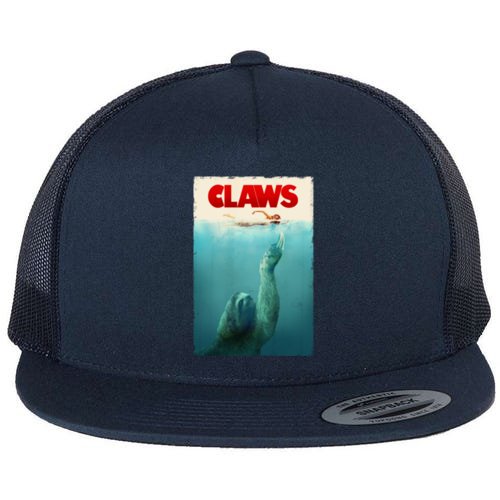 Claws Sloth Flat Bill Trucker Hat