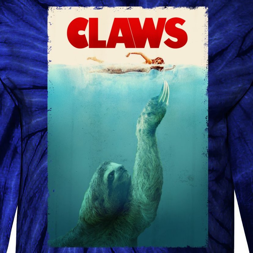 Claws Sloth Tie-Dye Long Sleeve Shirt