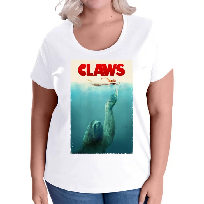 Claws Sloth Women's Plus Size T-Shirt