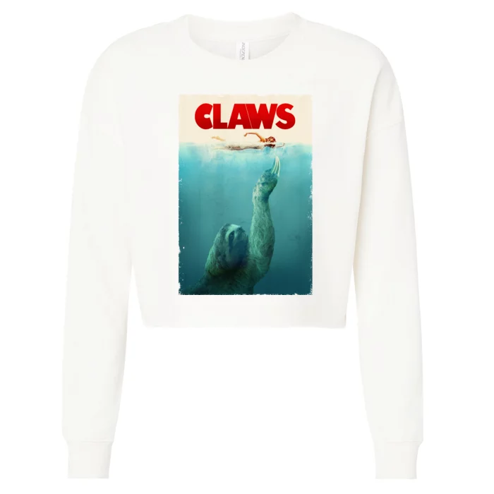 Claws Sloth Cropped Pullover Crew