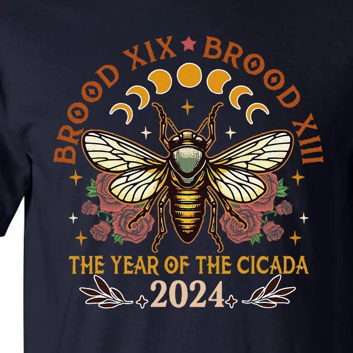 Cicada Lover Brood Xix Brood Xiii Year Of The Cicada 2024 Tall T-Shirt