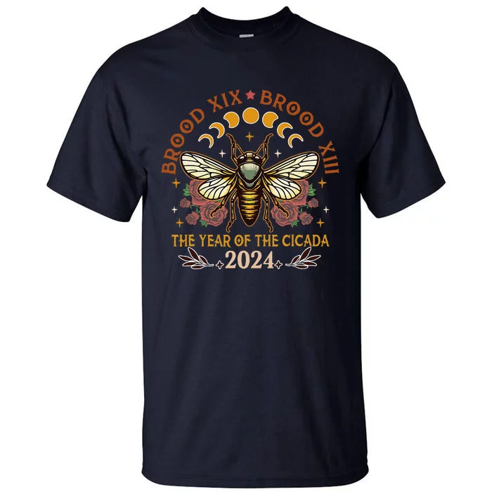 Cicada Lover Brood Xix Brood Xiii Year Of The Cicada 2024 Tall T-Shirt