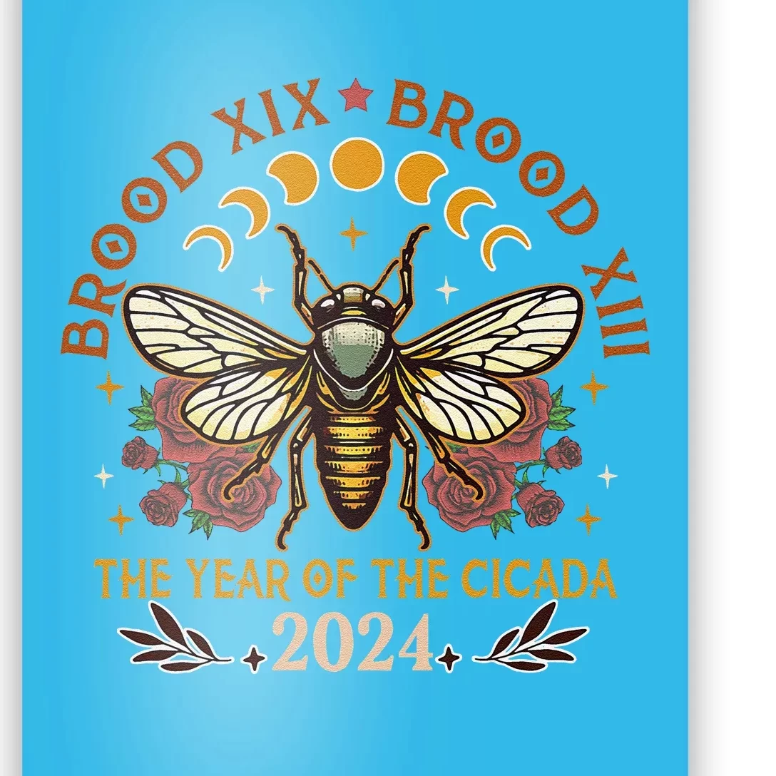 Cicada Lover Brood Xix Brood Xiii Year Of The Cicada 2024 Poster