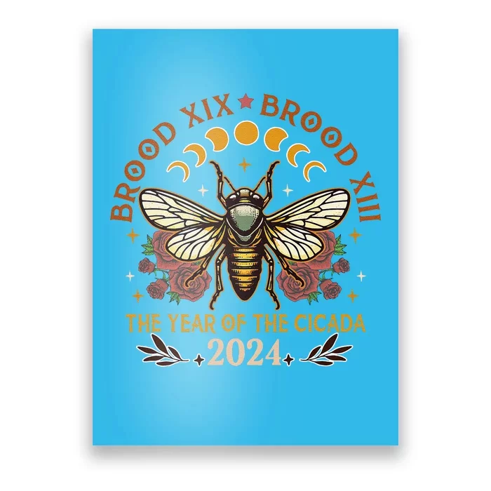 Cicada Lover Brood Xix Brood Xiii Year Of The Cicada 2024 Poster