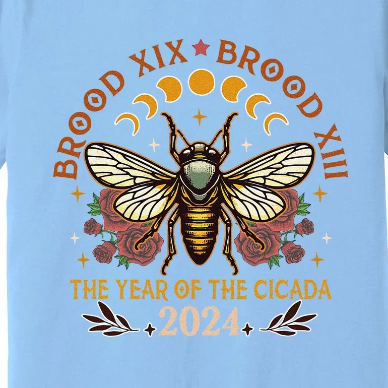 Cicada Lover Brood Xix Brood Xiii Year Of The Cicada 2024 Premium T-Shirt