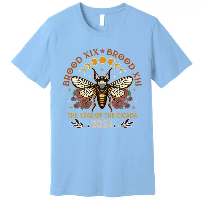 Cicada Lover Brood Xix Brood Xiii Year Of The Cicada 2024 Premium T-Shirt