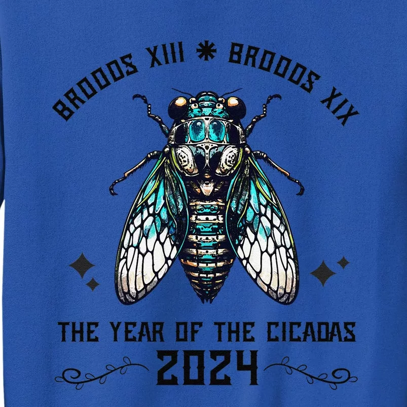 Cicada Lover Brood Xix Brood Xiii Year Of The Cicada 2024 Tall Sweatshirt