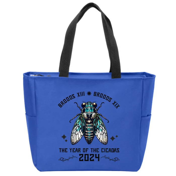 Cicada Lover Brood Xix Brood Xiii Year Of The Cicada 2024 Zip Tote Bag