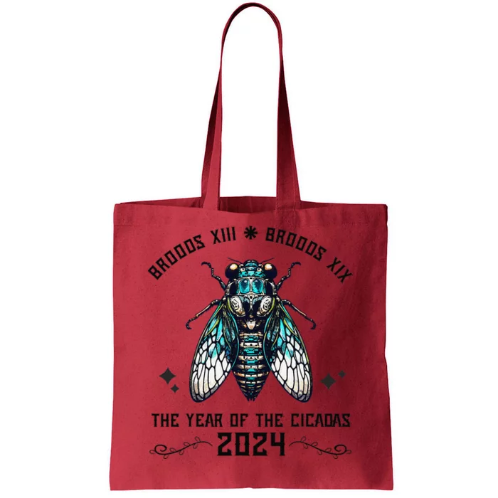 Cicada Lover Brood Xix Brood Xiii Year Of The Cicada 2024 Tote Bag