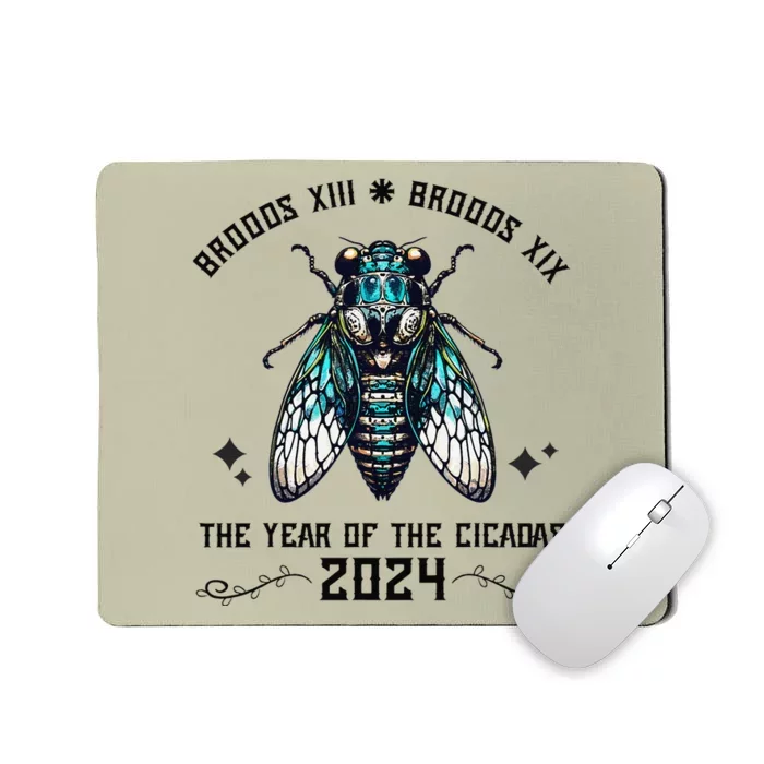 Cicada Lover Brood Xix Brood Xiii Year Of The Cicada 2024 Mousepad