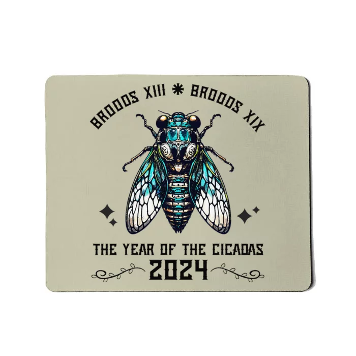 Cicada Lover Brood Xix Brood Xiii Year Of The Cicada 2024 Mousepad