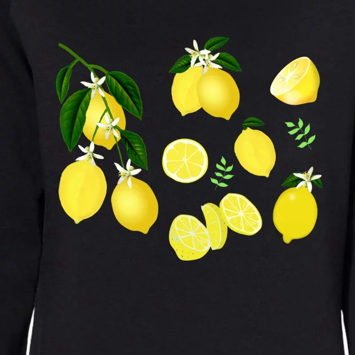 Cute Lemon Botanical Gardening Summertime Lemon Lover Great Gift Womens California Wash Sweatshirt