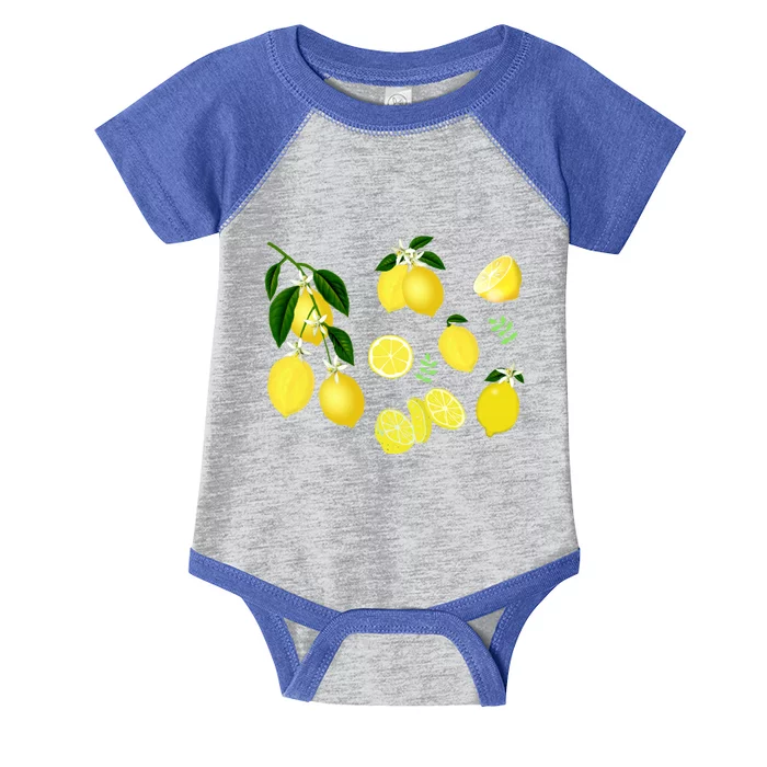 Cute Lemon Botanical Gardening Summertime Lemon Lover Great Gift Infant Baby Jersey Bodysuit