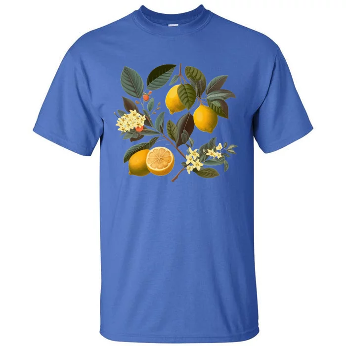 Cute Lemon Botanical Gardening Summertime Vintagefunny Gifttyle Great Gift Tall T-Shirt