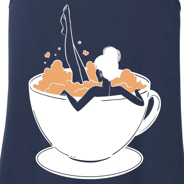 Coffee Lovers Bubble Bath Ladies Essential Tank