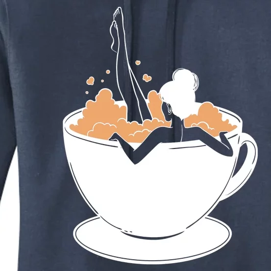 Coffee Lovers Bubble Bath Women's Pullover Hoodie