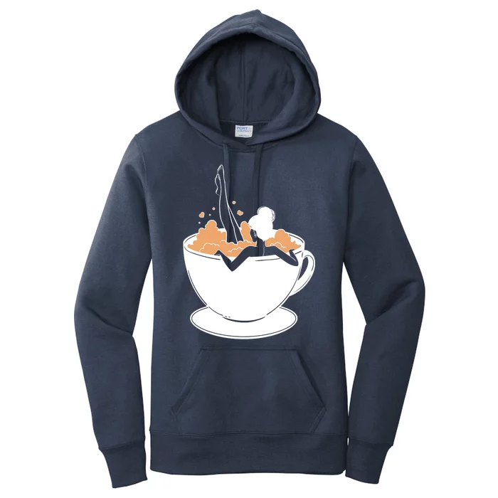 Coffee Lovers Bubble Bath Women's Pullover Hoodie