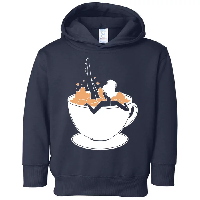 Coffee Lovers Bubble Bath Toddler Hoodie