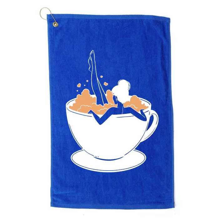 Coffee Lovers Bubble Bath Platinum Collection Golf Towel